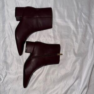 Marc Fisher Burgundy Ankle Boots size 7